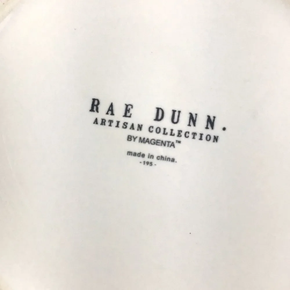 Rae Dunn Nourish White Black Ceramic Watering Can Vase